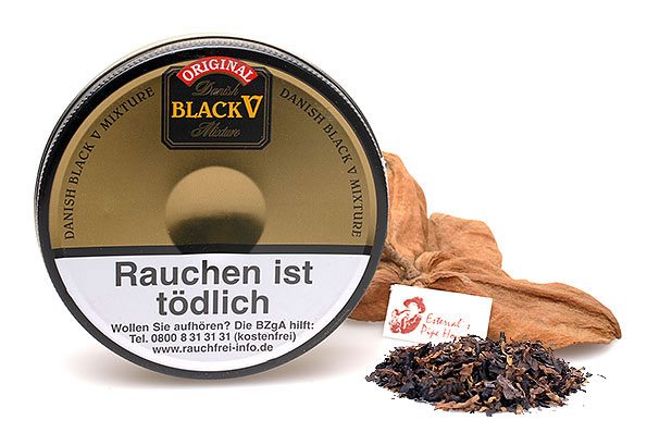 Danish Black V (Vanilla) Mixture Pipe tobacco 50g Tin